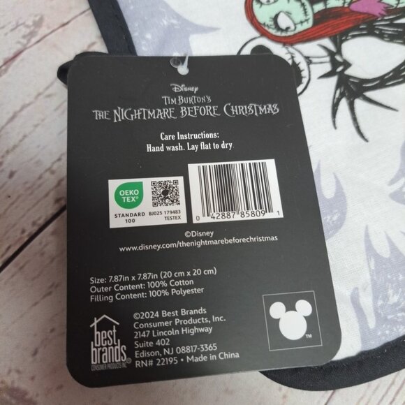 Disney Tim Burton’s The Nightmare Before Christmas Jack Sally 2 Pot Holders NWT - Picture 5 of 6
